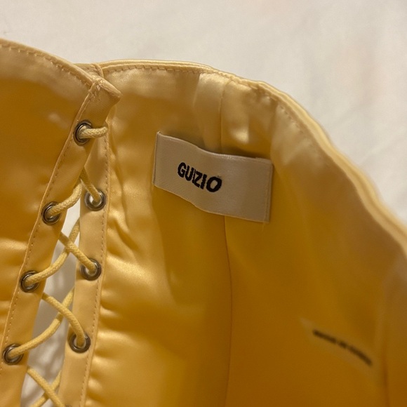 Elegant yellow Corset Top - Picture 3 of 4